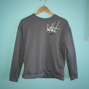 Grey Nike crewneck